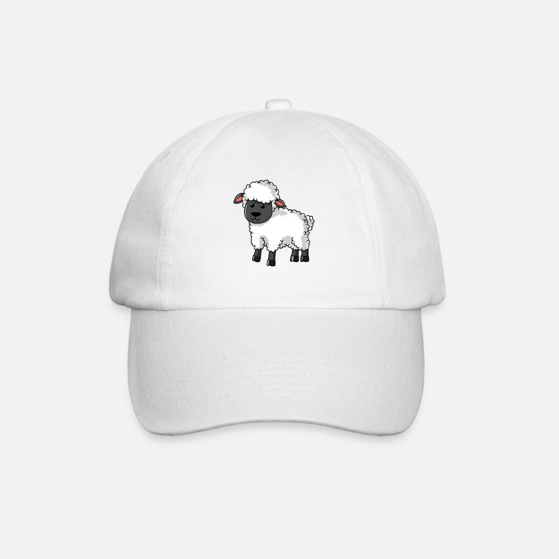 Schaf Schäffchen Scharfshirte Schafsbauer - Baseballkappe - Weiß/Weiß