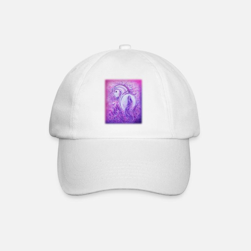 Einhorn - Baseballkappe - Weiß/Weiß