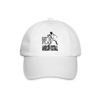 American football American football - Baseball Cap - white/white - Front