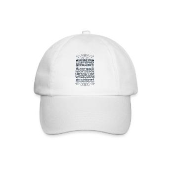 Zerspanungsmechaniker Zerspaner Geschenkidee - Baseballkappe - Weiß/Weiß - Vorne