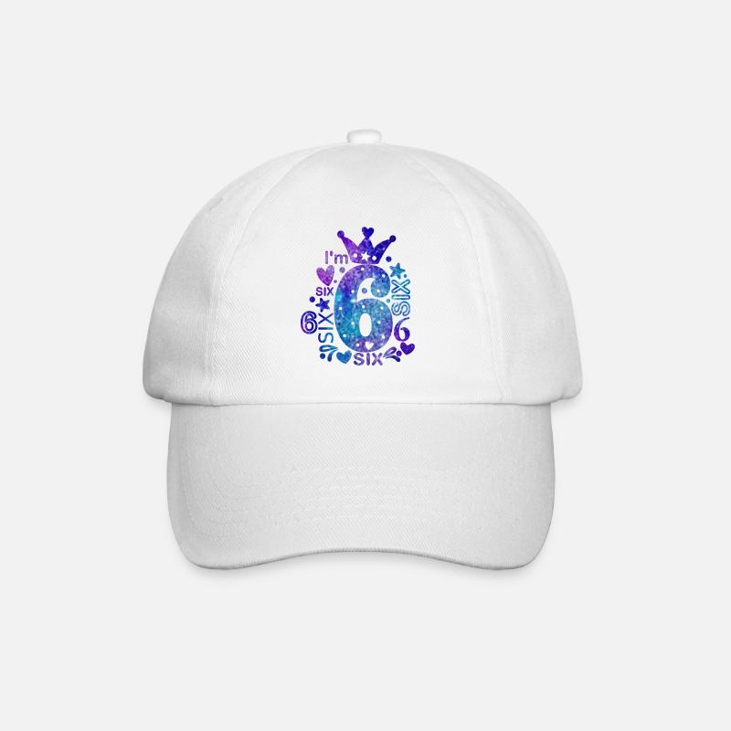 I'm 6 - Baseballkappe - Weiß/Weiß