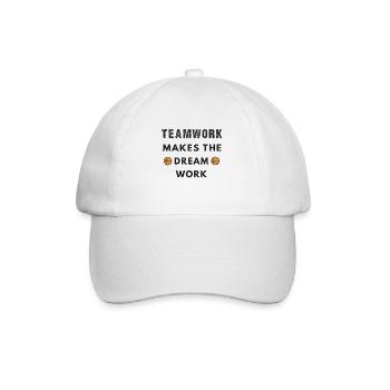 Cadeau de basket-ball au cadeau d'entraîneur de maman d'équipe de joueur - Casquette classique - blanc/blanc - Devant