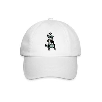 Friends Not Food - Amateurs d’animaux végétariens végétaliens - Casquette classique - blanc/blanc - Devant