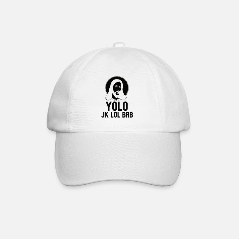 Jesus - Baseballkappe - Weiß/Weiß