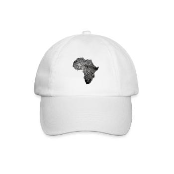 Afrika Afrika Kleidung Afrika Geschenk - Baseballkappe - Weiß/Weiß - Vorne