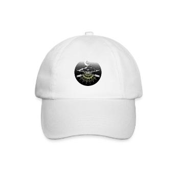 Moon night nature nature person gift - Baseball Cap - white/white - Front