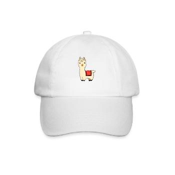 Alpaga lama alpaga chameau animal doux duveteux - Casquette classique - blanc/blanc - Devant