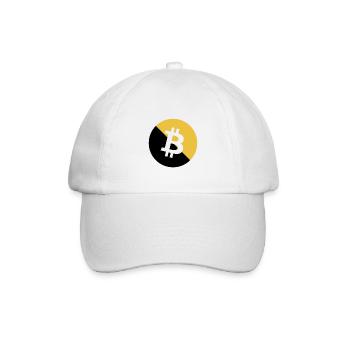 Bitcoin Golden Glitter - Baseball Cap - white/white - Front