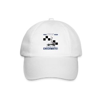Chess, chess checkmate, chess pawns - Baseball Cap - white/white - Front
