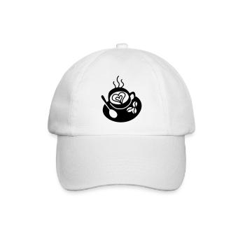 Tasse à café amour - Casquette classique - blanc/blanc - Devant