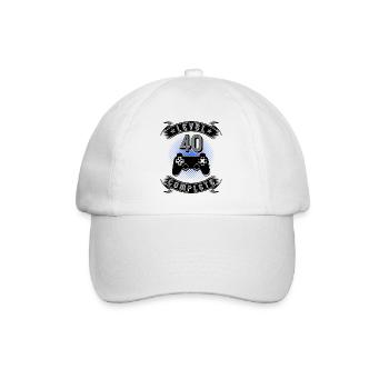 Level 40 Complete 40th Birthday Gamer Gift - Baseball Cap - white/white - Front