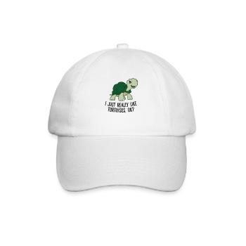 J’aime les tortues Tout simplement Ok - Casquette classique - blanc/blanc - Devant