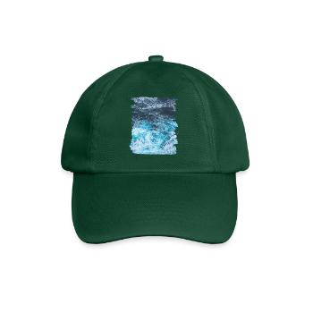 Waves sea summer vacation - Baseball Cap - bottle green - Front