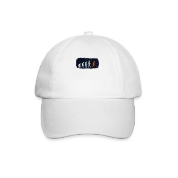 Evolution Du Hockey Rétro Joueur De Hockey Sur - Casquette classique - blanc/blanc - Devant