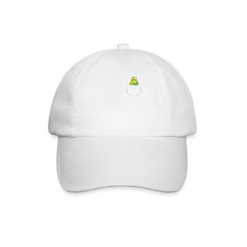 Drôle de perruche oiseau Dans sa poche - Casquette classique - blanc/blanc - Devant