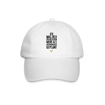 Geschenk frisch Verliebte Paare Liebesbotschaft - Baseballkappe - Weiß/Weiß - Vorne