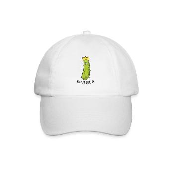 Funny Pickle Queen Funny Cucumber Pickle Girl - Baseball Cap - white/white - Front