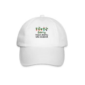 Désolé j'ai des plantes ce week-end T-shirt - Casquette classique - blanc/blanc - Devant