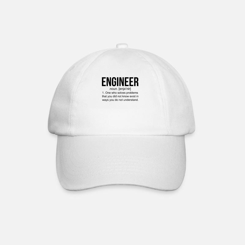 Engineer Definition Mug Mug Gift - Baseball Cap - white/white