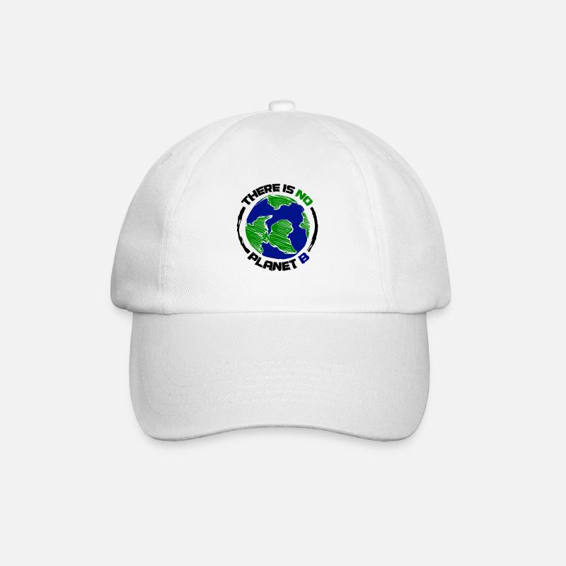 Earth Green Blue Environment IL N'Y A PAS DE PLANÈTE B disant - Casquette classique - blanc/blanc