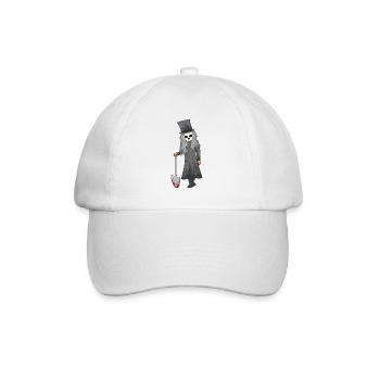 Gravedigger Undertaker Undertaker Grave Shirt - Baseball Cap - white/white - Front