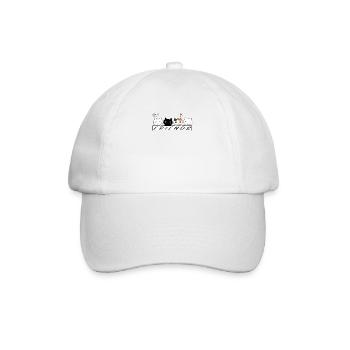 Freunde Lustige Katzen Designs sweet Cats Damen - Baseballkappe - Weiß/Weiß - Vorne