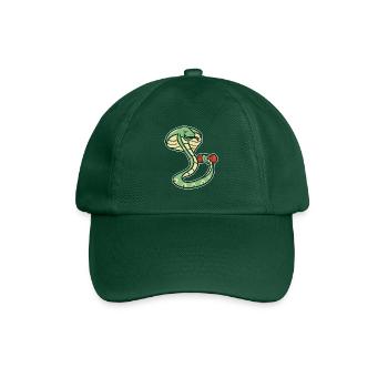 Bodybuilding snake fitness dumbbell funny - Baseball Cap - bottle green - Front