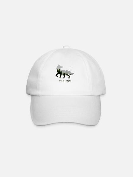 Conservation renard environnement animal cadeau - Casquette classique - blanc/blanc