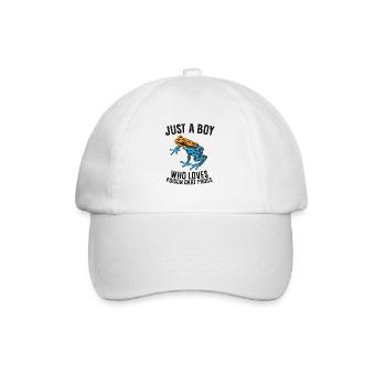 Juste un garçon qui aime les grenouilles flèches empoisonnées - Casquette classique - blanc/blanc - Devant