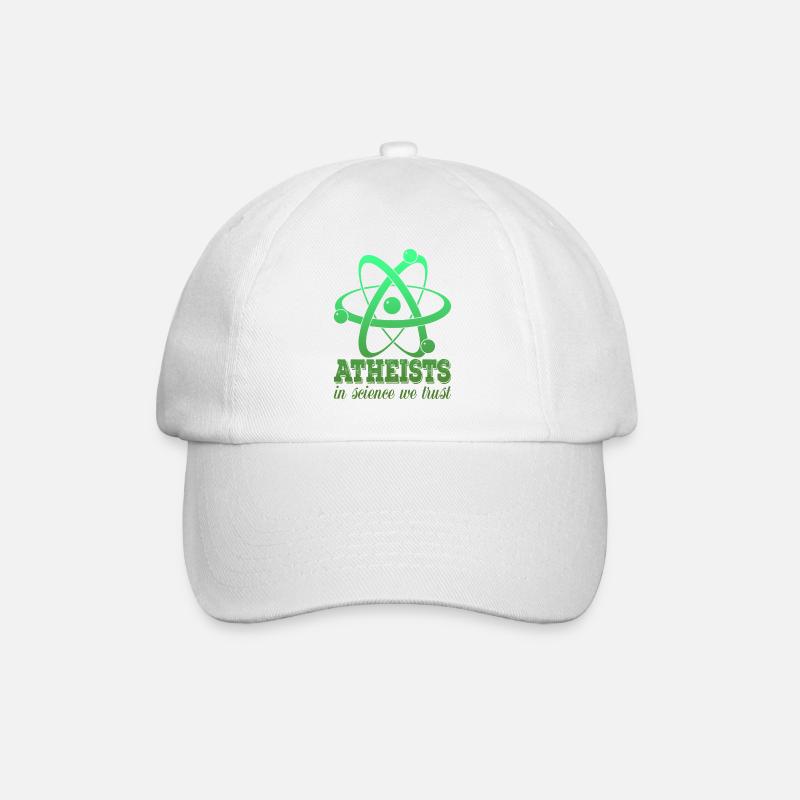 Witziger Atheist Atheismus Gott Spruch - Baseballkappe - Weiß/Weiß