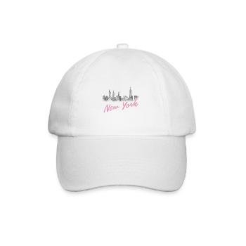 New York - Casquette classique - blanc/blanc - Devant