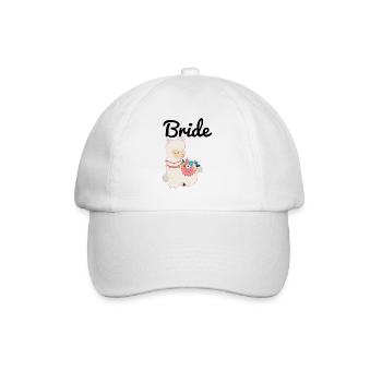 Mariée à être mariée alpaga lama alpaga - Casquette classique - blanc/blanc - Devant