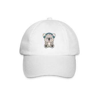 Koala music - Baseball Cap - white/white - Front