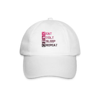 Tölt Reiten Tölten Pferd Reitsport Geschenkidee - Baseballkappe - Weiß/Weiß - Vorne