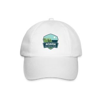 Acadia National Park - Maine - Baseball Cap - white/white - Front