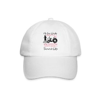 Personne ne travaille plus dur qu'une femme d'agriculteurs Life Agric - Casquette classique - blanc/blanc - Devant