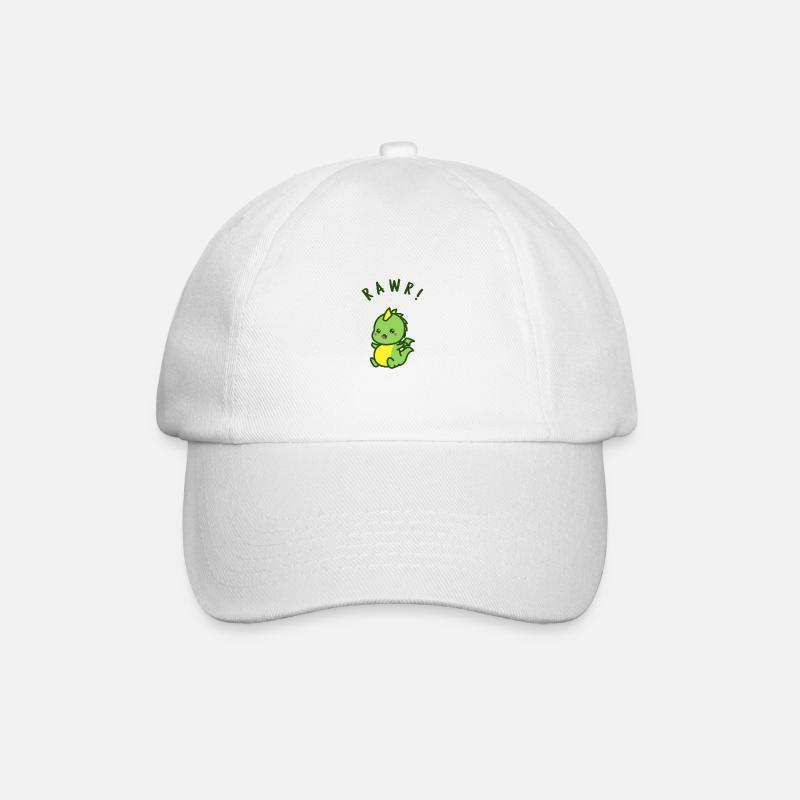 Dragon d'Halloween mignon et effrayant - Casquette classique - blanc/blanc
