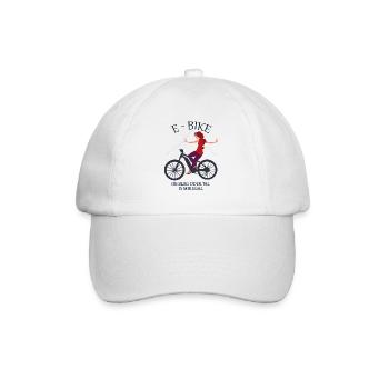 Damen E-Bike Mountainbike Damenrad Pedelec Rad - Baseballkappe - Weiß/Weiß - Vorne