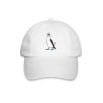 Cute Blue Foot Booby Bird Dancing Blue Foot - Baseball Cap - white/white - Front