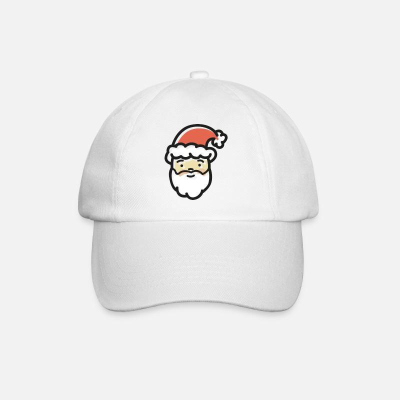 weihnachtsmann - Baseballkappe - Weiß/Weiß