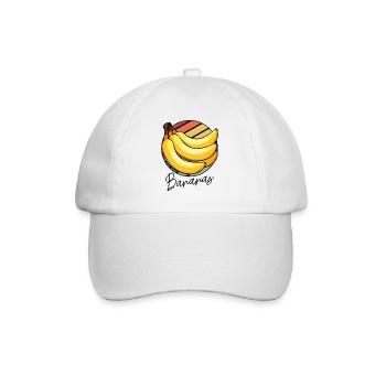 Banana Pop Art Circle - Baseball Cap - white/white - Front