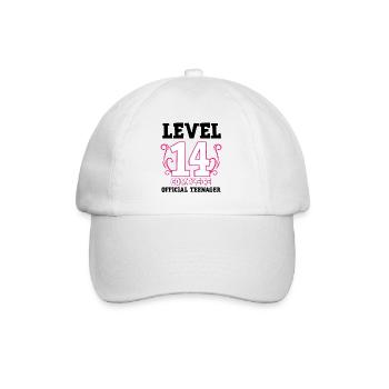 14e anniversaire fille cadeau adolescent 14 ans - Casquette classique - blanc/blanc - Devant