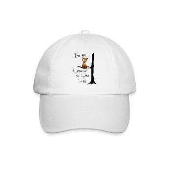 Just Be Whatever You Want To Be | Fox like owl - Baseball Cap - white/white - Front