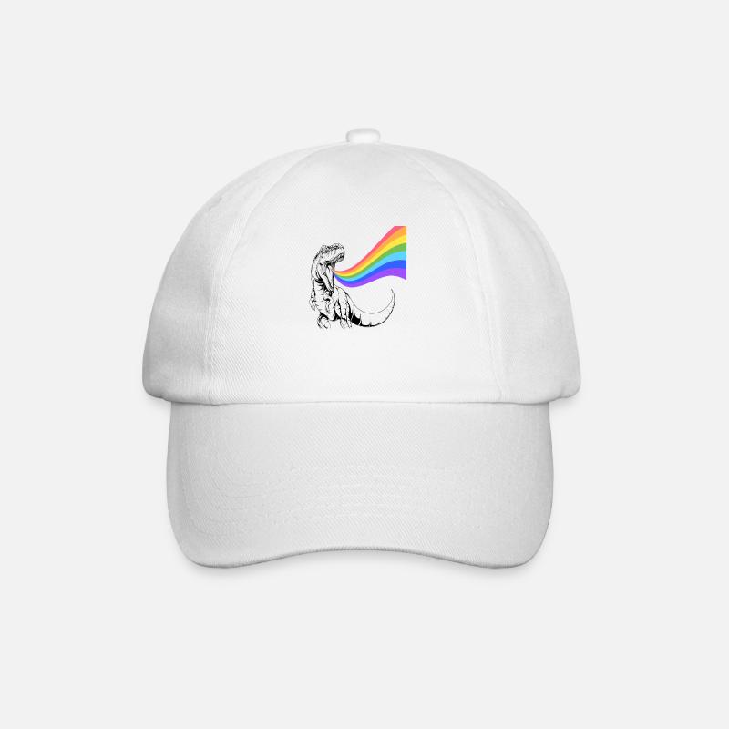 Rainbow - Baseballkappe - Weiß/Weiß