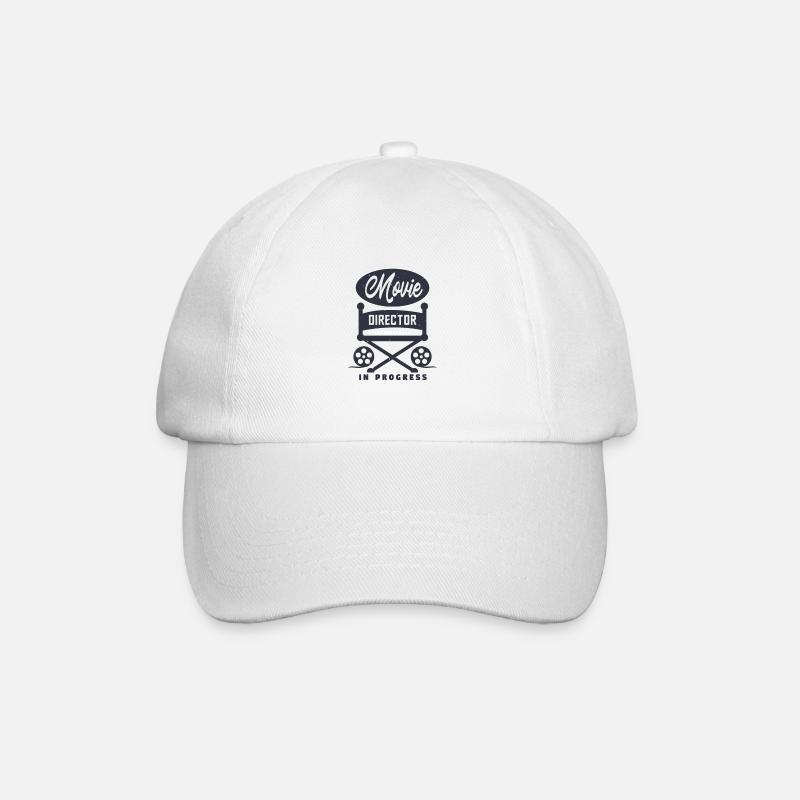 movie director in progress - Baseball Cap - white/white