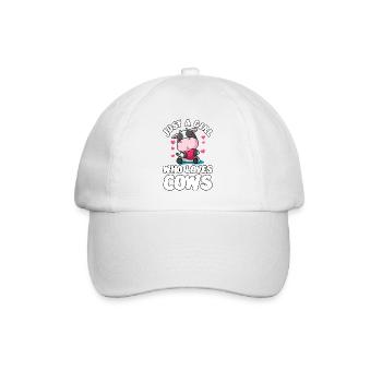 Cow Shirt Cow Love sweet for girls - Baseball Cap - white/white - Front