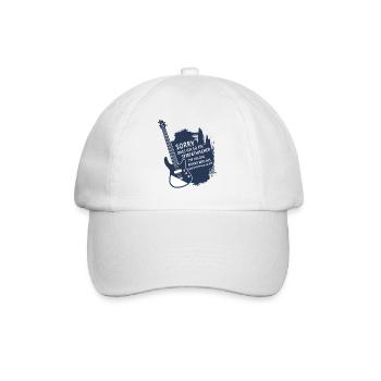 Bassist Bassisten Bassspieler E-Bass Geschenk - Baseballkappe - Weiß/Weiß - Vorne