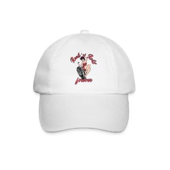 Rock n Roll pour toujours Vintage Girl Rocknroll - Casquette classique - blanc/blanc - Devant