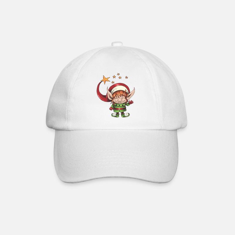 Christmas elf - Baseball Cap - white/white