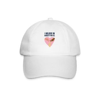 Je crois en l’égalité BLM LGBTQ - Casquette classique - blanc/blanc - Devant